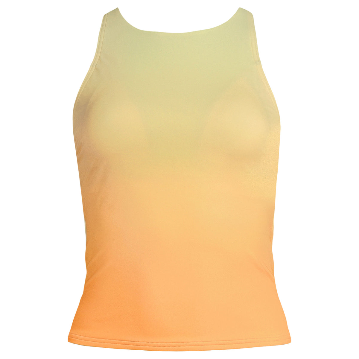 Women's Mastectomy Tugless High Neck Strappy Back Tankini Swimsuit Top