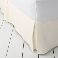 Basketweave Cotton Matelasse Bedskirt
