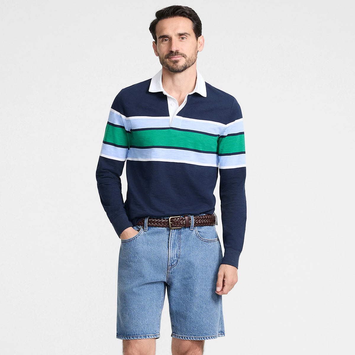 Men's Stretch 9" Comfort Waist Classic Fit Denim Short