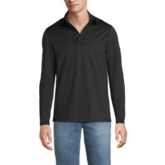 School Uniform Men's Rapid Dry Long Sleeve Modern Fit Polo