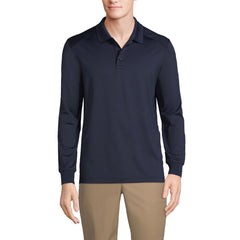 School Uniform Men's Long Sleeve Rapid Dry Polo Shirt