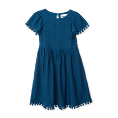Girls Lace Short Sleeve Dress