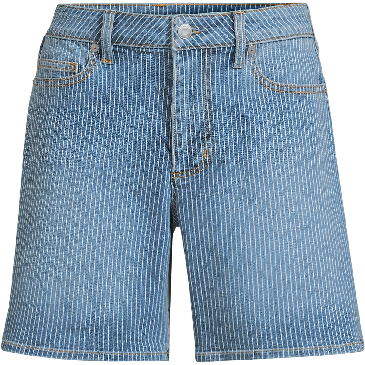 Women's Plus Size Soft Denim Mid Rise 7" Jean Shorts