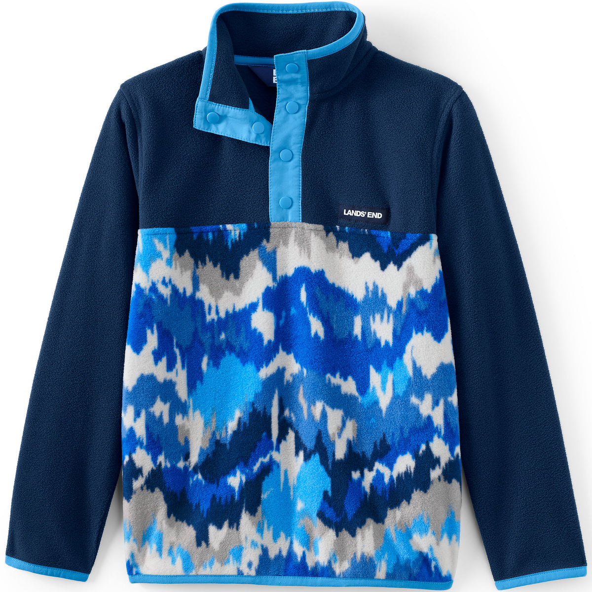 Kids Anyweather Fleece Snap Neck Pullover