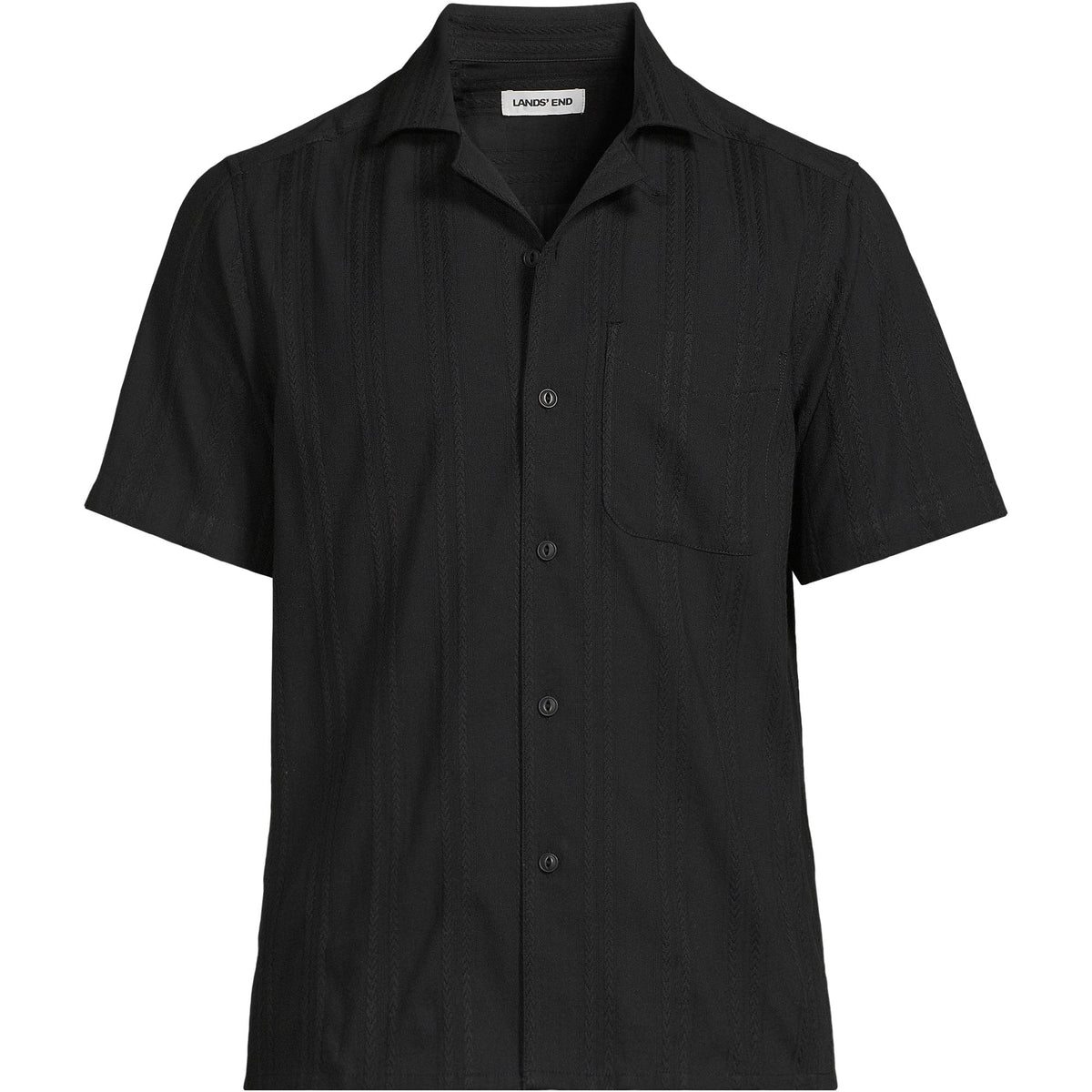 Men's Big Textured Camp Collar Shirt