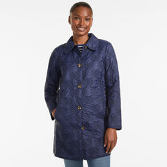 Women's Bow Quilted Insulated Coat