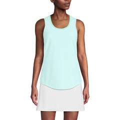 Women's Sleeveless Power Performance Scoop Neck Curved Hem Tunic Tank