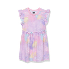 Girls Short Sleeve Gathered Waist Tunic Top