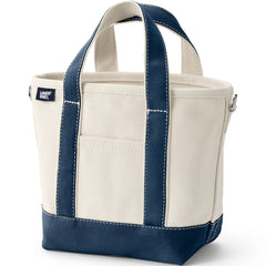Small 3 Pocket Open Top Canvas Tote Bag
