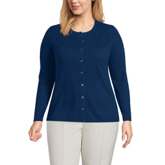 Women's Plus Size Cashmere Cardigan Sweater
