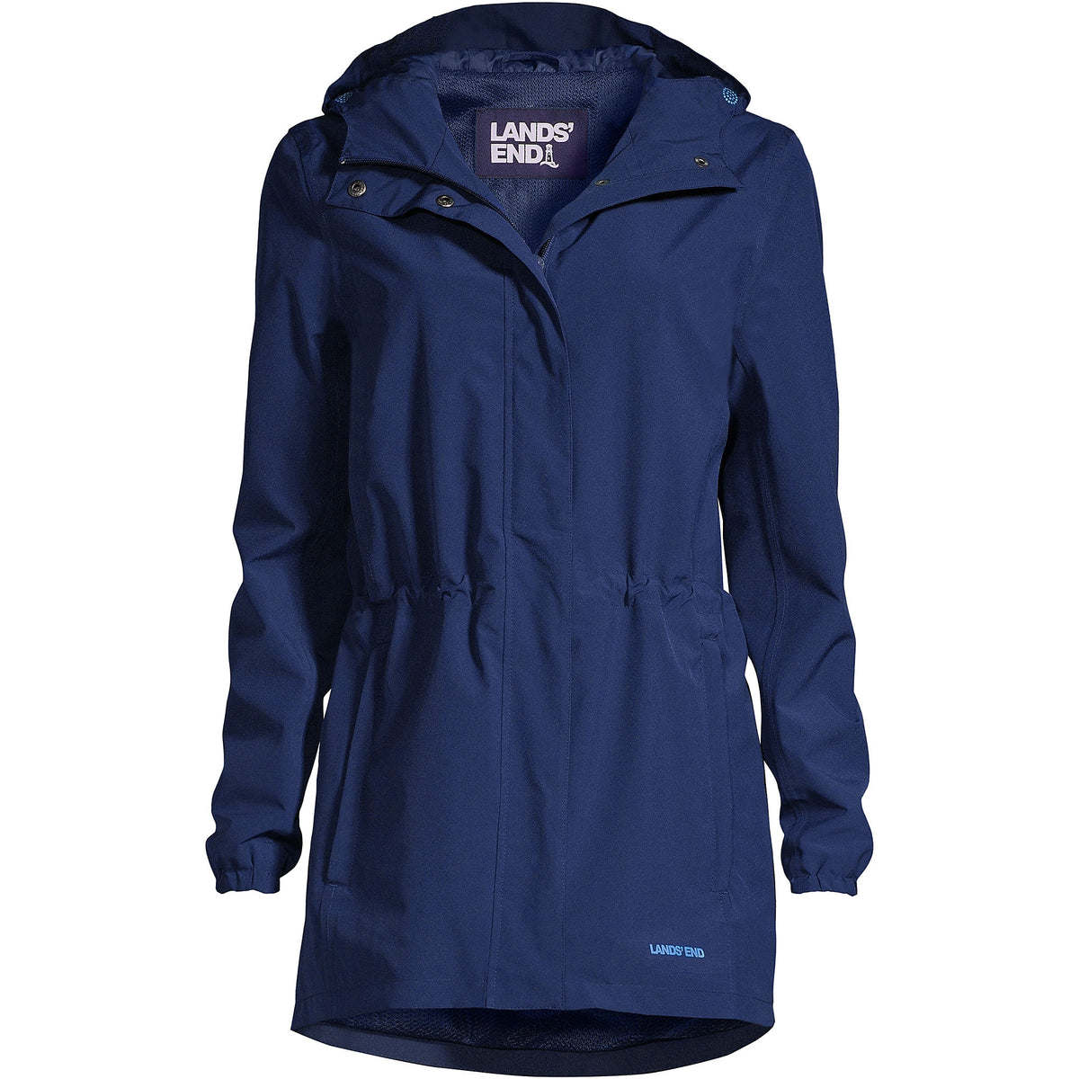 Petite Waterproof Hooded Packable Raincoat
