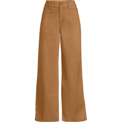 Women's Stretch Canvas High Rise Wide Leg Pants
