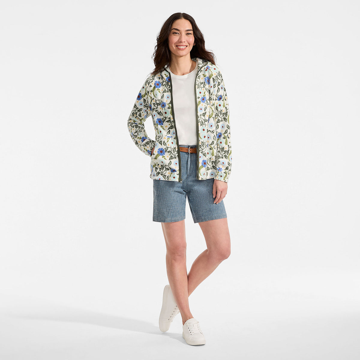 Women's Print Anyweather RainDefense Fleece Full Zip Jacket