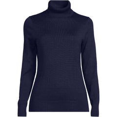 Women's Plus Cotton Modal Long Sleeve Turtleneck Sweater