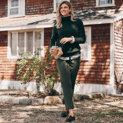 Women's High Rise Chino Utility Straight Leg Pants