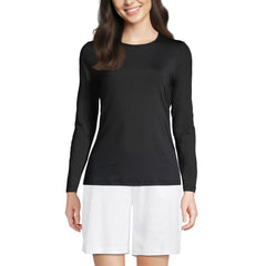 Women's Tall Long Sleeve Crewneck Garden Tee - Sunshade UPF 50 Quick Dry