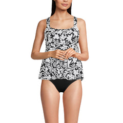 Women's DD-Cup Flutter Scoop Neck Tankini Top