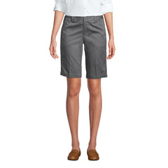 Women's Plain Front Blend Chino Shorts