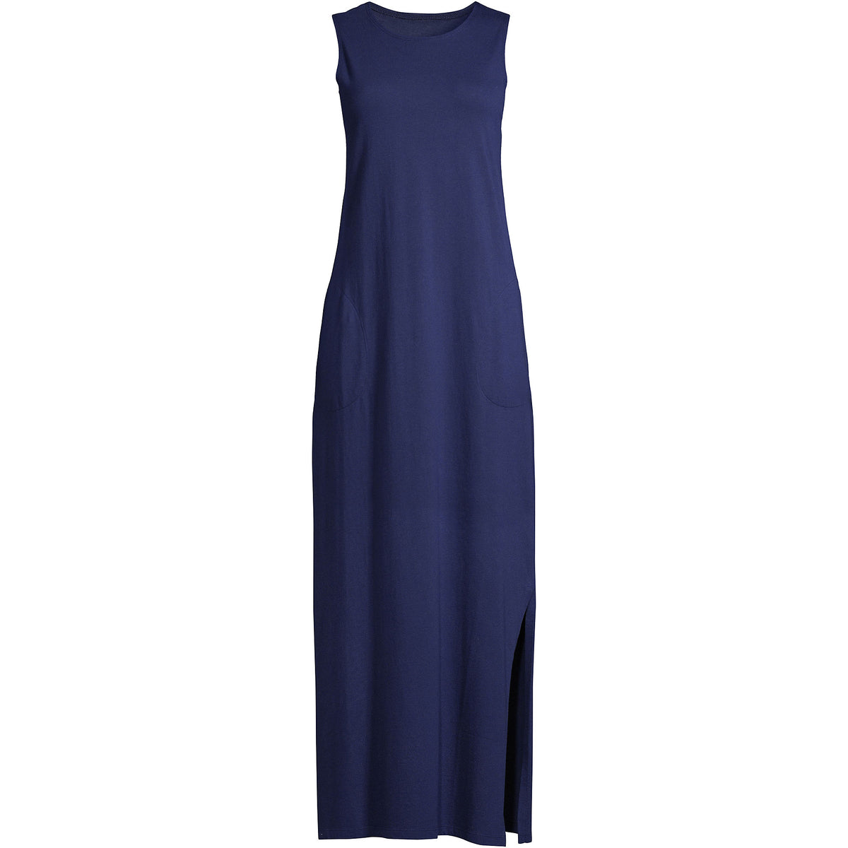 Women's Long Cotton Jersey Sleeveless Swim Cover-up Maxi Dress