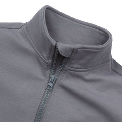 Boys Long Sleeve Knit Full Zip Mock Neck Sweatshirt