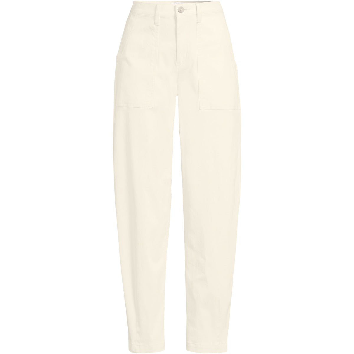Women's Plus Size Chino High Rise Barrel Leg Utility Ankle Pants
