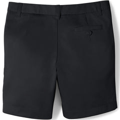 Girls Slim Plain Front Blend Chino Shorts