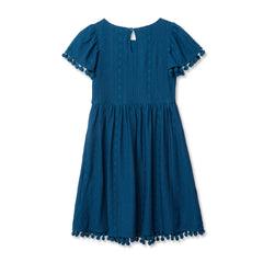 Girls Lace Short Sleeve Dress