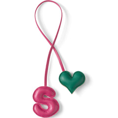 Letter S Faux Leather Bag Charm