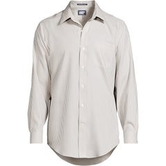 Men's Big and Tall Pattern No Iron Supima Pinpoint Straight Collar