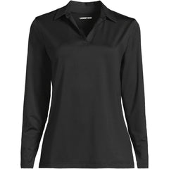 School Uniform Women's Plus Rapid Dry Long Sleeve Sport Collar Polo