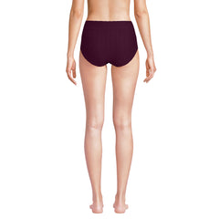 Women's Texture High Waisted Bikini Swim Bottoms