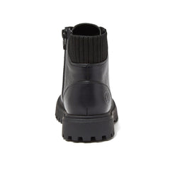 Girls Zip Up Lugged Boots