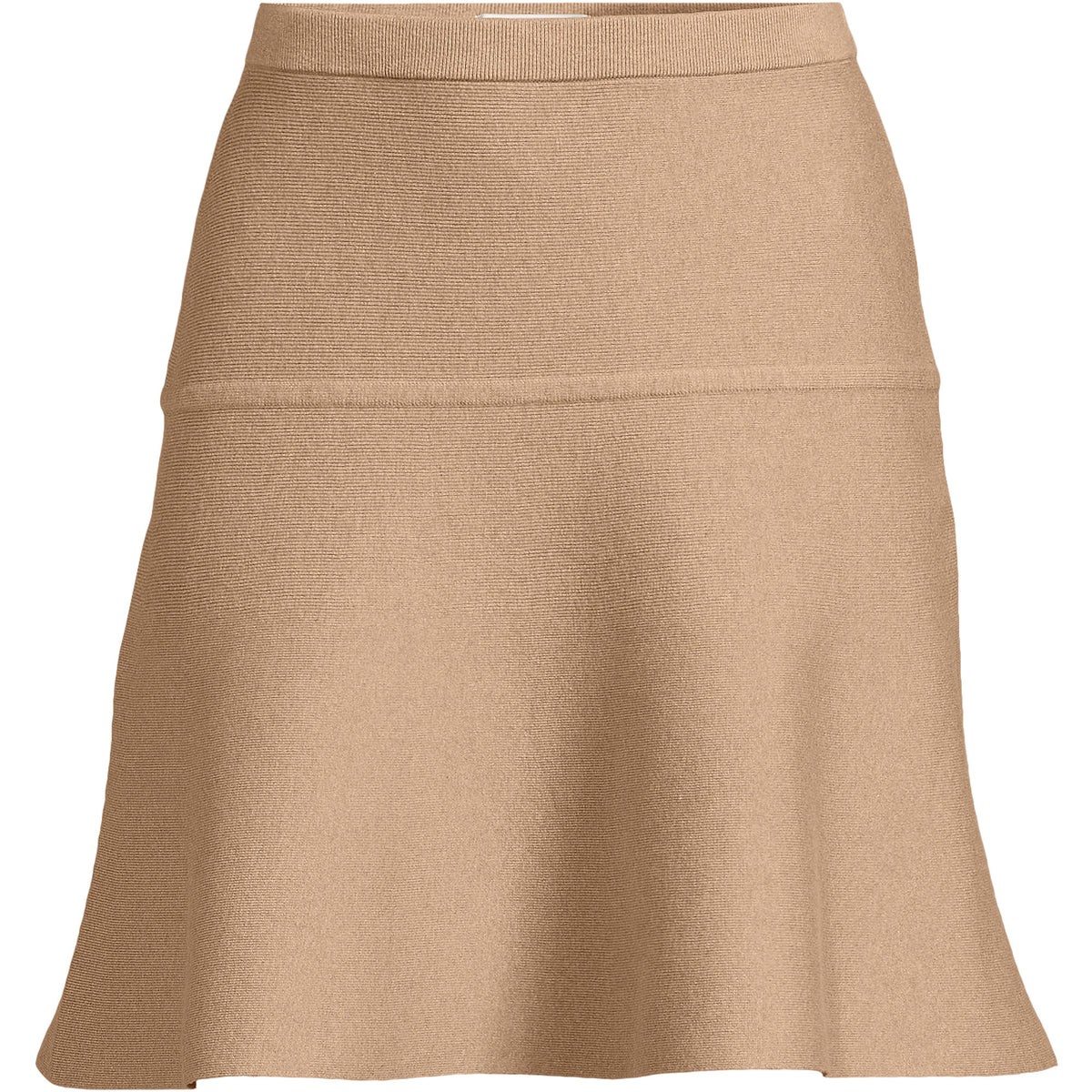 Women's Fine Gauge Cotton Sweater Above the Knee Circle Skirt