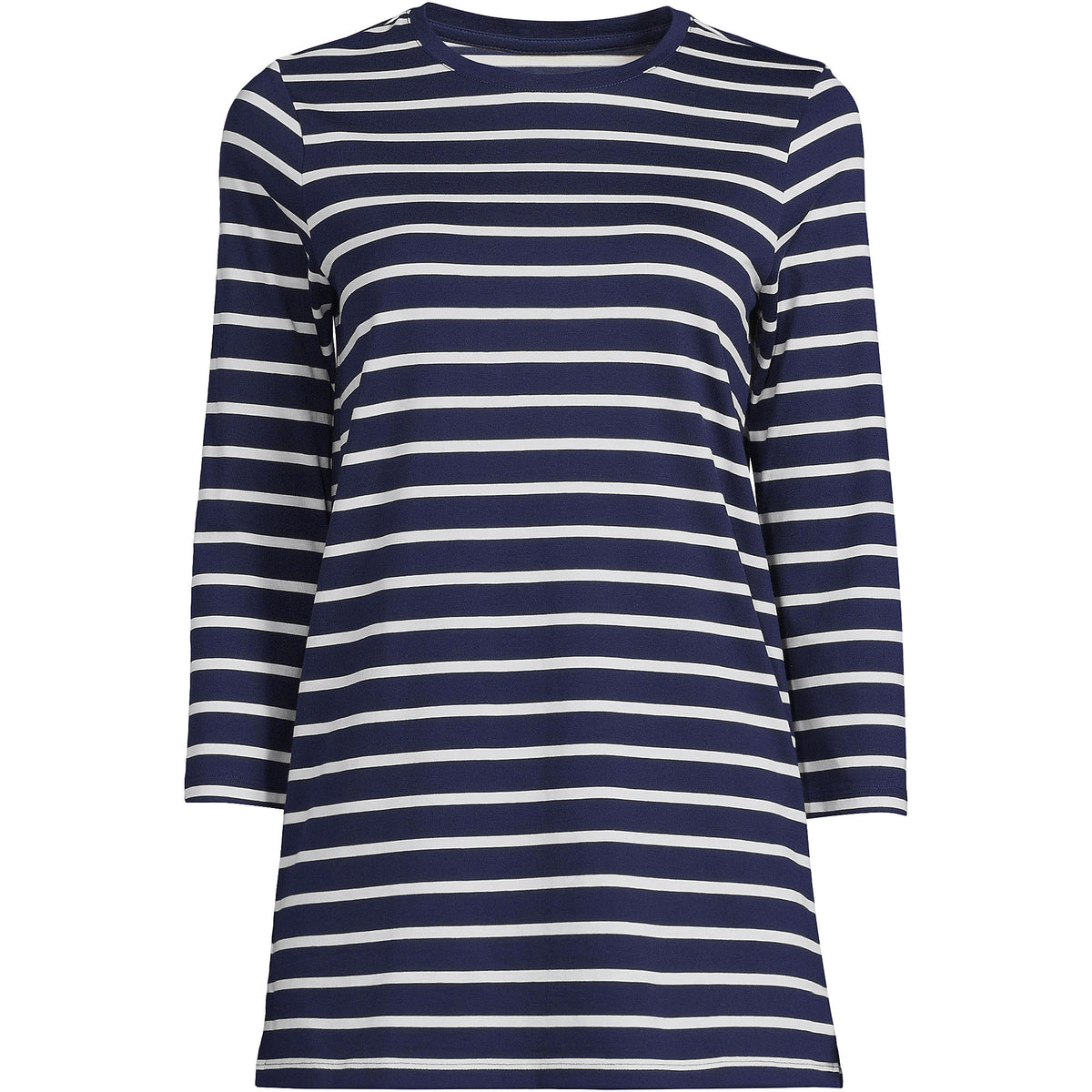 Women's Petite 3/4 Sleeve Cotton Supima Tunic