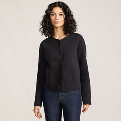 Women's Fine Gauge Cotton Milano Blazer Sweater