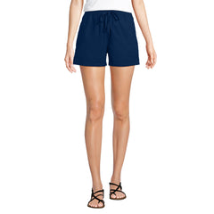 Women's Poplin High Rise Pull On 5" Shorts