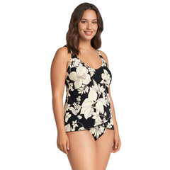 Women's Plus Size DD-Cup Tulip Hem Tankini Top