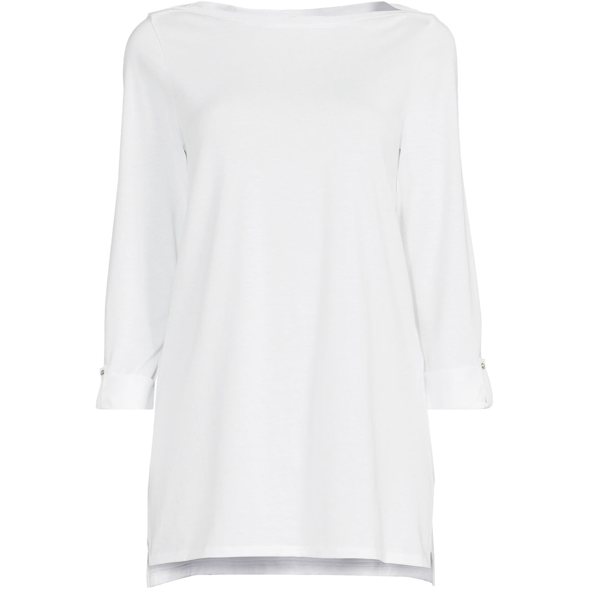 Women's Supima Cotton Adjustable 3/4 Sleeve Boatneck Tunic