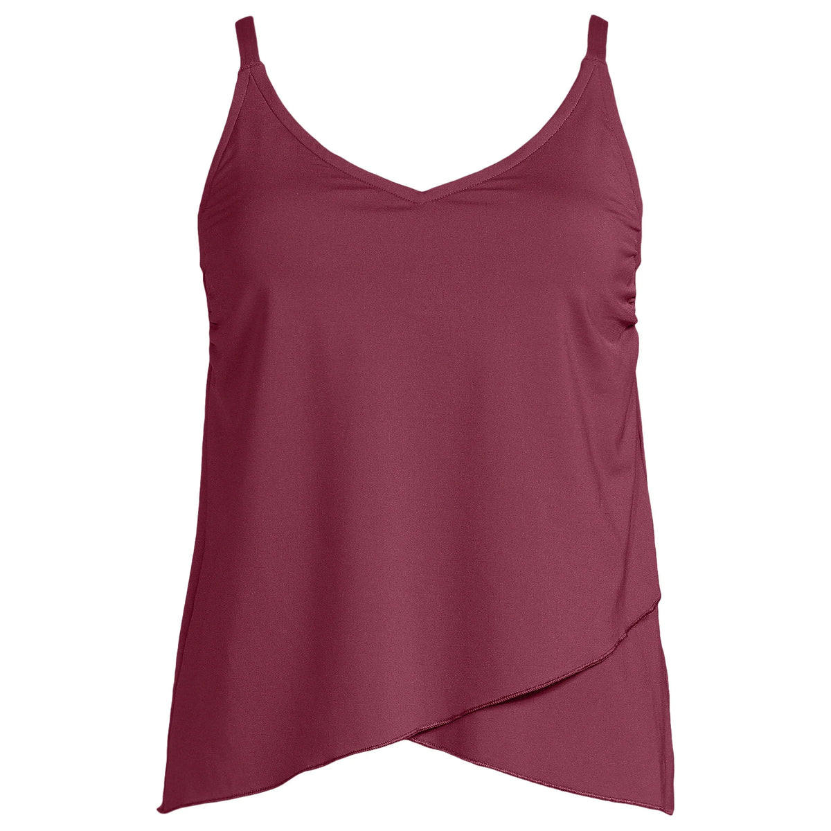 Women's Plus Size Tulip Hem Tankini Top