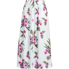 Women's Petite Poplin Pull On Maxi Skirt
