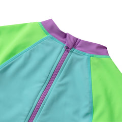 Girls Chlorine Resistant Long Sleeve Surf Bodysuit