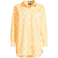Women's No Iron Poplin Extra Long Tunic