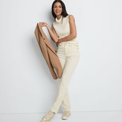 Women's Tall Recycled Denim Mid Rise Straight Leg Jeans