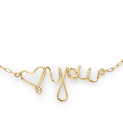 Water-Resistant Love You Necklace