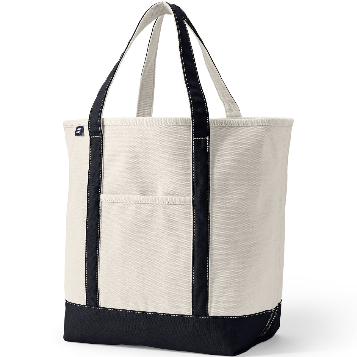 Large 5 Pocket Open Top Canvas Tote Bag