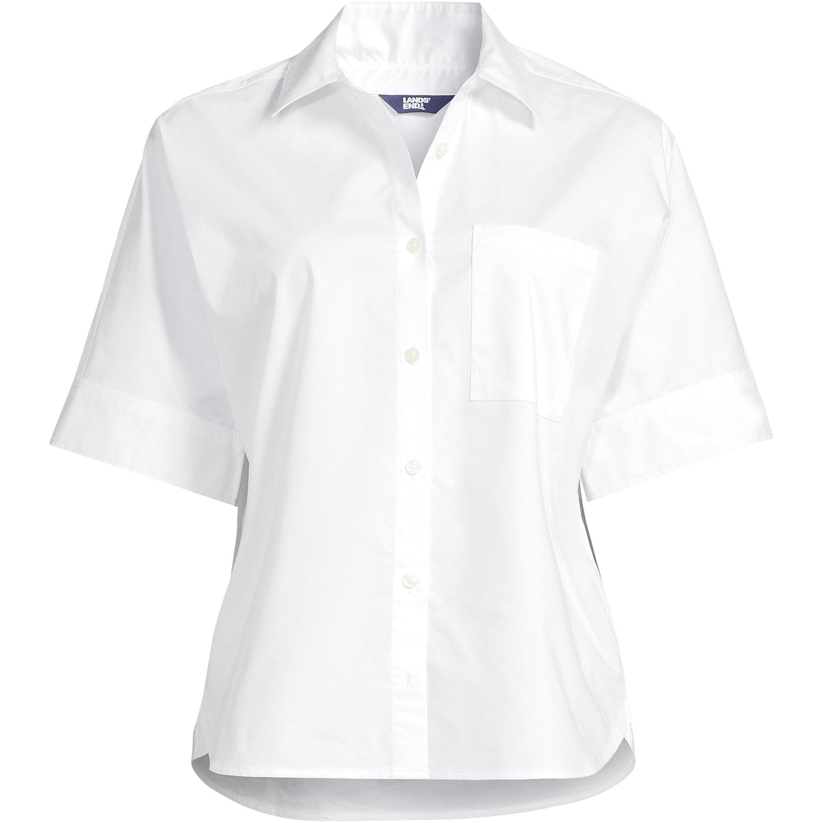 Women's Plus Size Cooling Elbow Sleeve Button Front Shirt