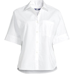Women's Plus Size Cooling Elbow Sleeve Button Front Shirt