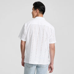 Men's Eyelet Camp Collar Shirt