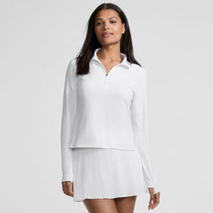 Women's Petite SunShade UPF 50 Quarter Zip Rash Guard