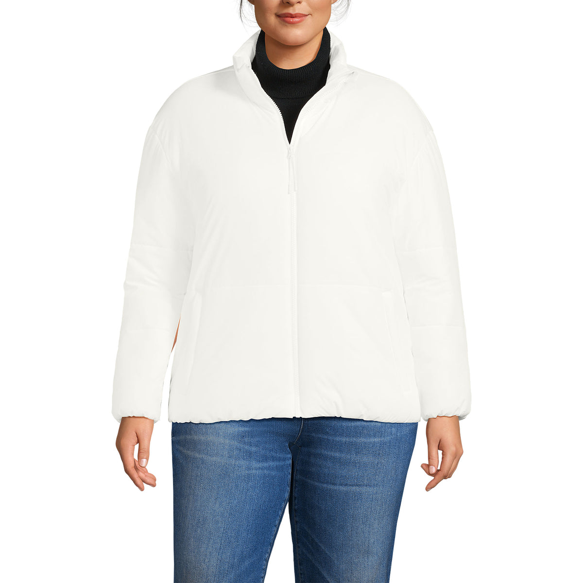 Women's Plus Size Insulated Wide Channel Commuter Jacket